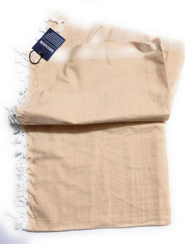 Shishir Solid Single Top Sheet for Mild Winter  (Poly Cotton, Tan-Brown)