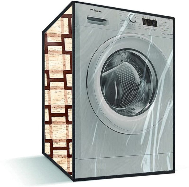 JM Homefurnishings Front Loading Washing Machine Cover  (Width: 65 cm, Tumbleweed, Gold Sand)