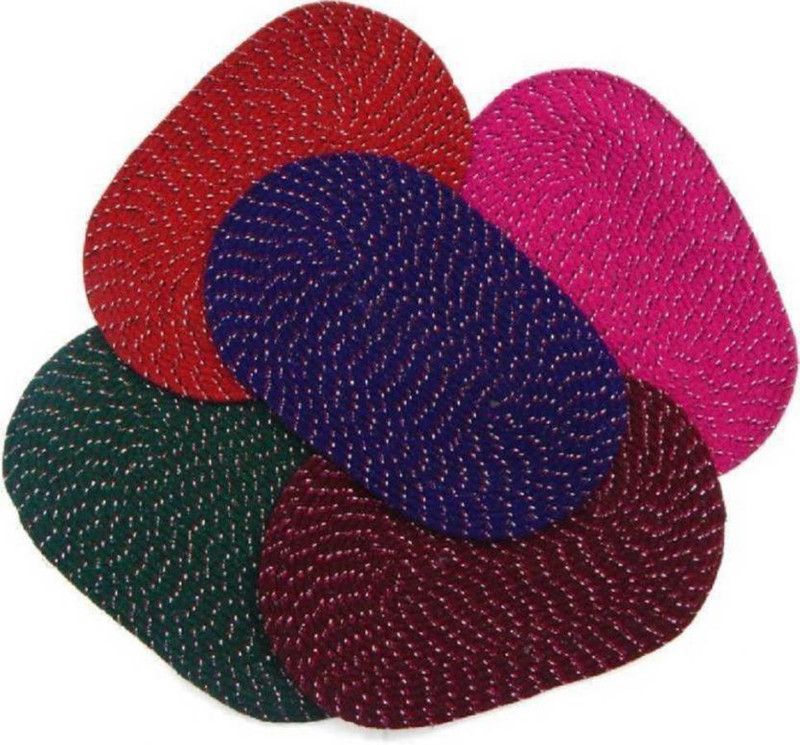LFAH Cotton Door Mat  (Multicolor, Medium, Pack of 5)