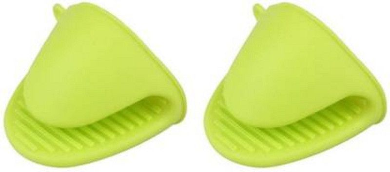 SKYCITY Green Silicon Kitchen Linen Set  (Pack of 2)