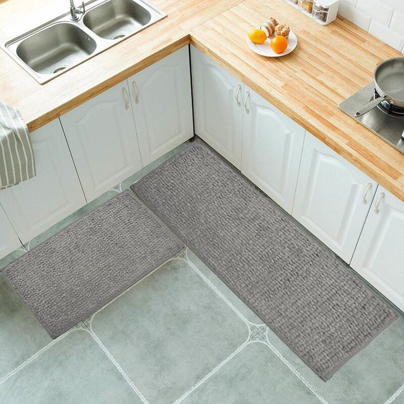 Homitecture Grey Chenille Runner  (138 cm, X 55 cm, Rectangle)