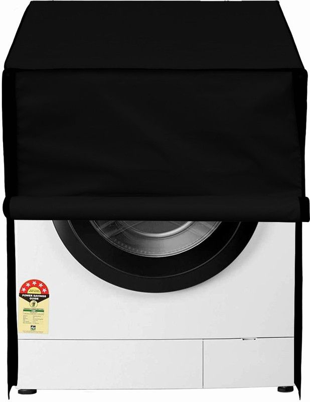 Wings Star Front Loading Washing Machine Cover  (Width: 61 cm, Black)