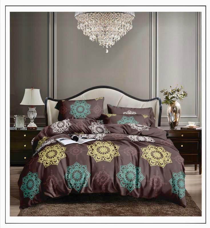 OakRed 160 TC Polycotton Double Self Design Flat Bedsheet  (Pack of 1, Multicolor20)