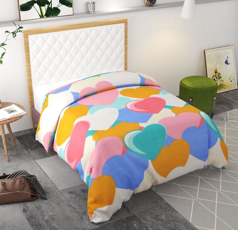 YaAkholic Single Cotton Duvet Cover  (Multicolor)