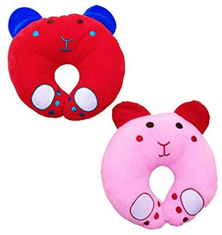 MOM & SON Cotton Animals Body Pillow Pack of 2  (Multicolor)