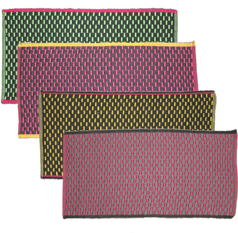 Cotton Door Mat  (Multicolour, Free)