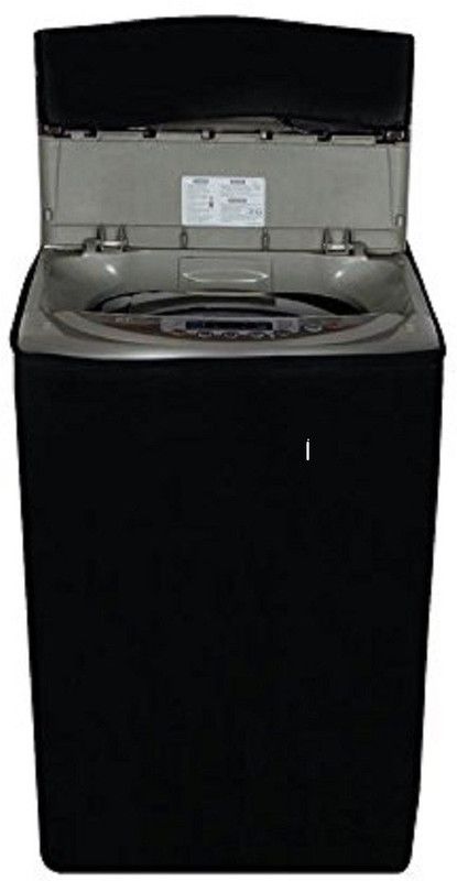 Stylista Top Loading Washing Machine Cover  (Width: 66 cm, Black)