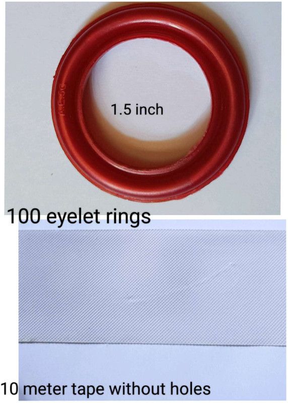 DS Creations Maroon Curtain Rings, Trimming  (Pack of 100)