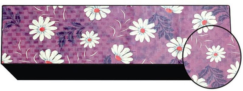 JM Homefurnishings Air Conditioner Cover  (Width: 86 cm, Brown, White)