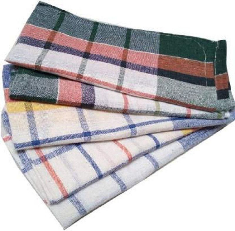 PITRADEV Size20x20 INCH Cotton Chapatis Napkin and Cleaning,Cloth,MultiColor Sheet(10) Plain Cloth Napkins  (10 Sheets)