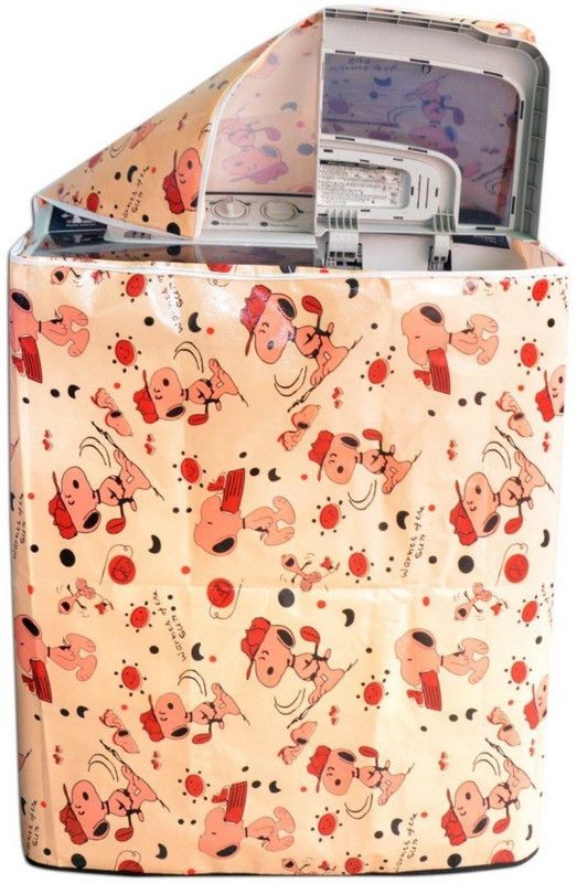 Shree Krishan Top Loading Washing Machine Cover  (Width: 80 cm, Beige)