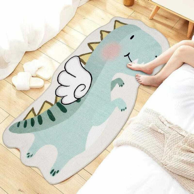 HomeCloud Velvet Door Mat  (HC_BabyMat_Dragon, Large)