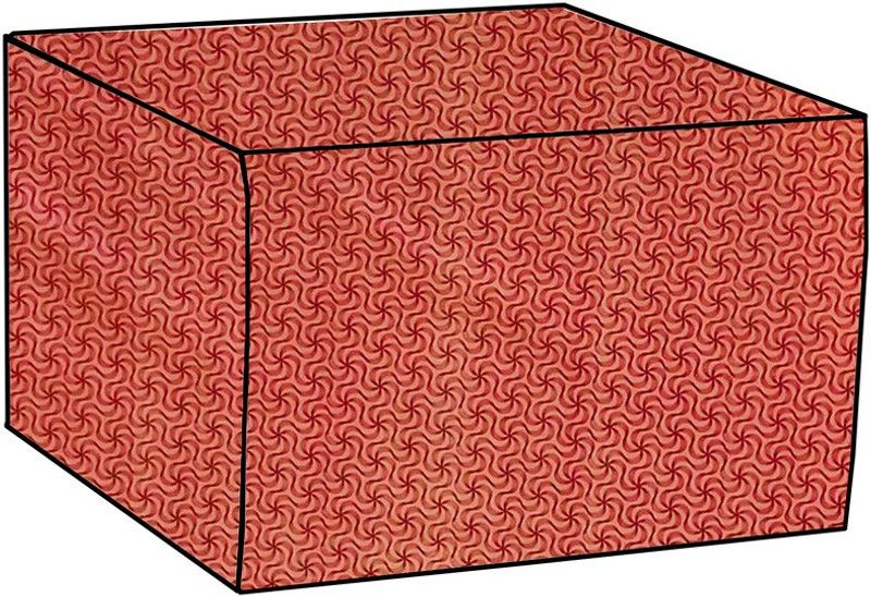 KVAR Air Conditioner Cover  (Width: 76 cm, Multi, Red)