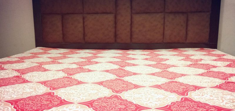 Shri Kunjbihari Shri Haridas 100 TC Cotton Single Jaipuri Prints Flat Bedsheet  (Pack of 2, Red)