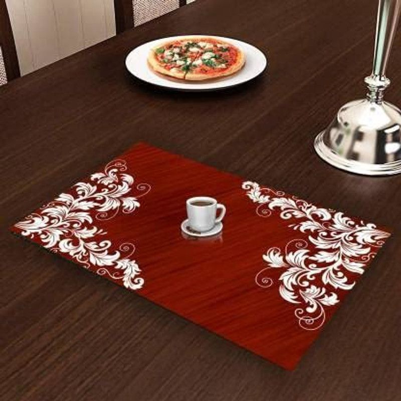 Rectangular Pack of 1 Table Placemat  (Multicolor, Yellow, PVC)