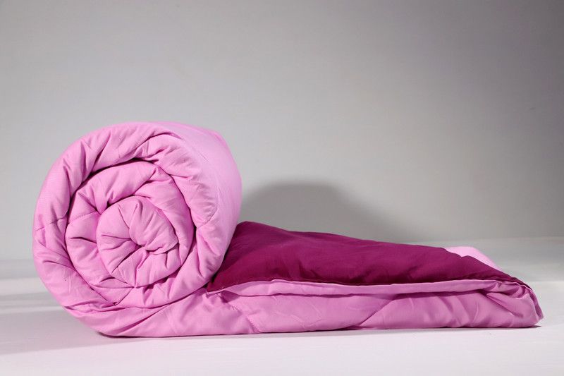 HABBITA Solid Double Duvet for Heavy Winter  (Microfiber, Pink)