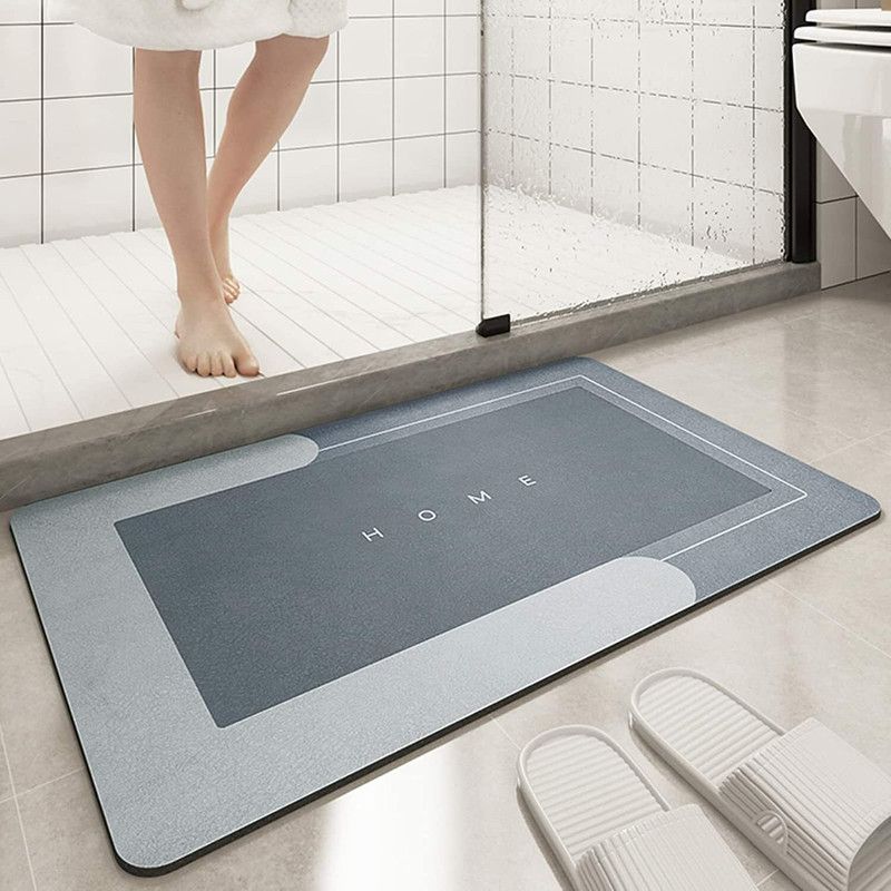 Dreamshop Rubber Bathroom Mat  (Multicolor, Medium)