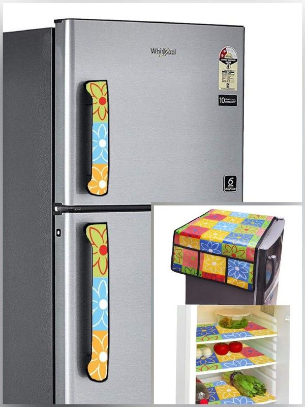 PUNYA COLLECTION Refrigerator Cover  (Width: 20 cm, Multicolor)