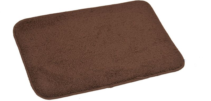 FINCH Microfiber Door Mat  (Brown, Medium)