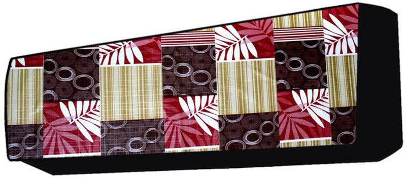 Fabrious Air Conditioner Cover  (Width: 83 cm, Yellow, Black)