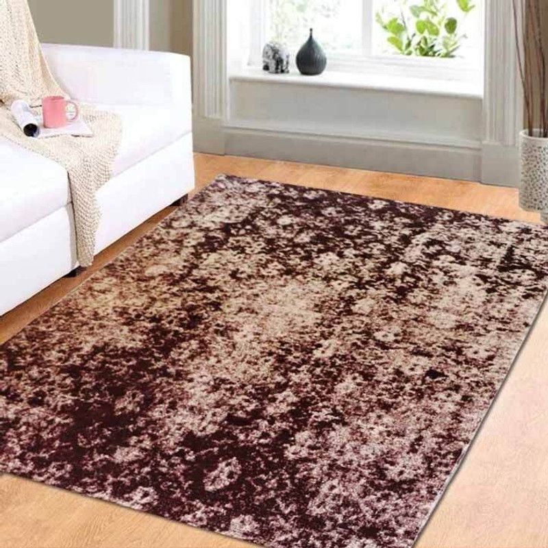 The Home Talk Multicolor Polyester Carpet  (152 cm, X 213 cm, Square)