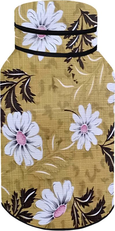 AAVYA UNIQUE FASHION Gas Cylinder Cover  (Width: 31.75 cm, Brown,White)