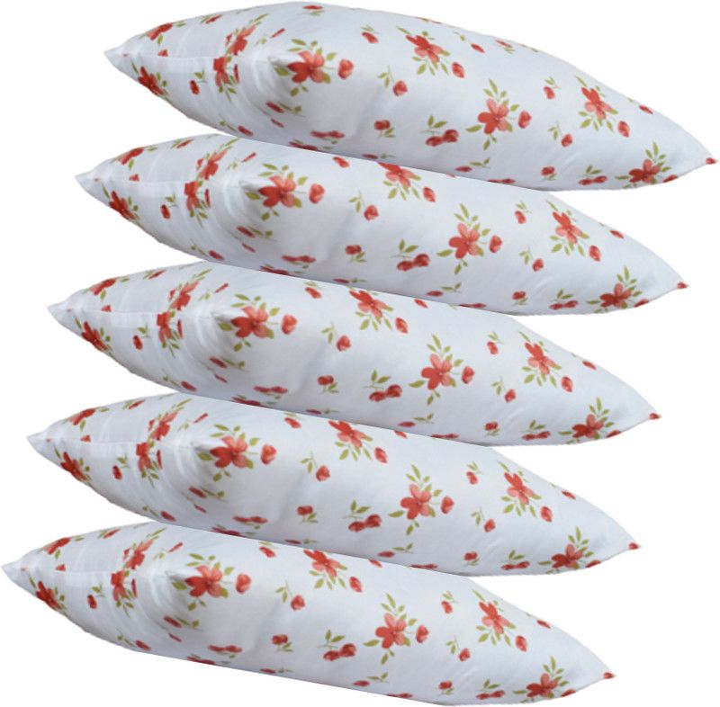 ACZO FEEL Microfibre Polka Sleeping Pillow Pack of 5  (Multicolor)