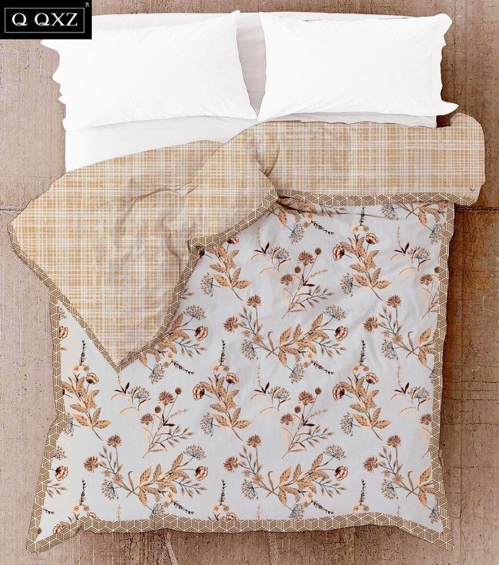 Q QXZ Floral Single Dohar for Mild Winter  (Cotton, Multicolor)