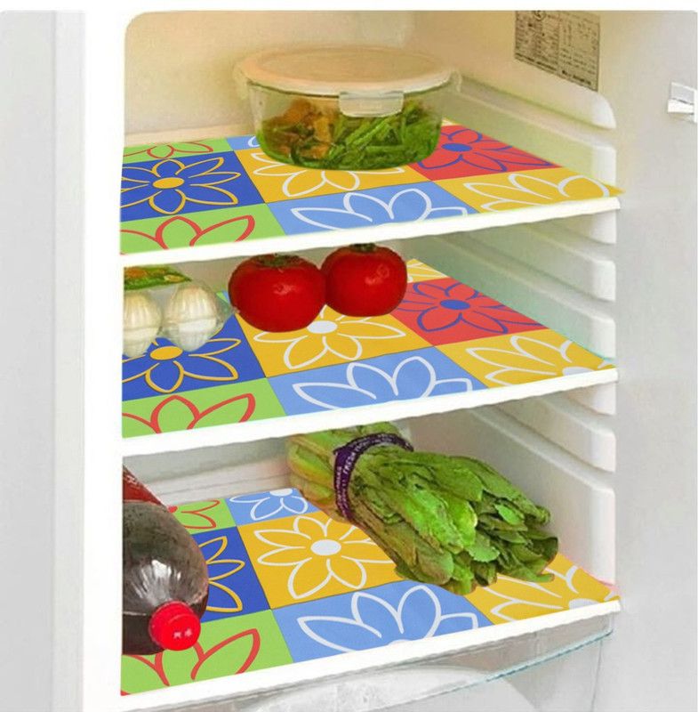 Visnik Refrigerator Cover  (Width: 44 cm, Multi Colour)