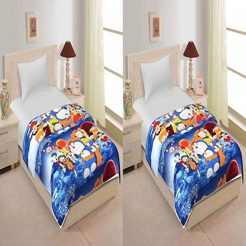 MADHUR COLLECTION Floral Single Dohar for Mild Winter  (Microfiber, Multicolor)