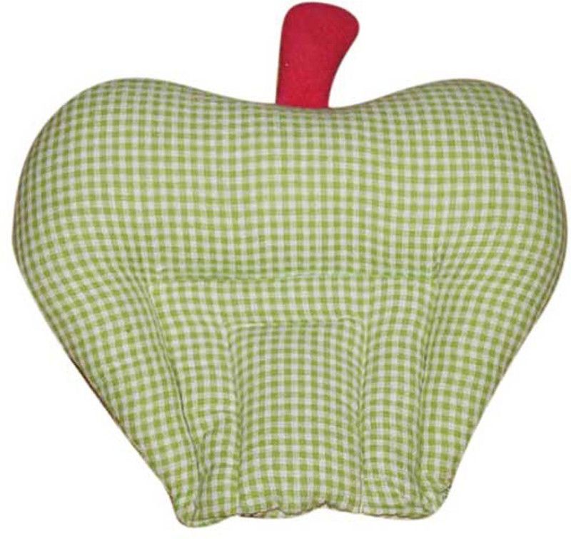 Oscar Home Polyester Fibre Polka Cushion Pack of 1  (Green)