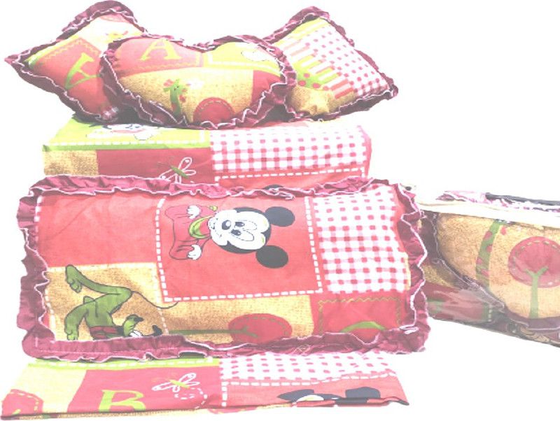 250 TC Cotton Double Cartoon Bedsheet  (Pack of 1, red)