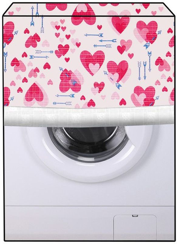 JM Homefurnishings Front Loading Washing Machine Cover  (Width: 61 cm, Multicolor)
