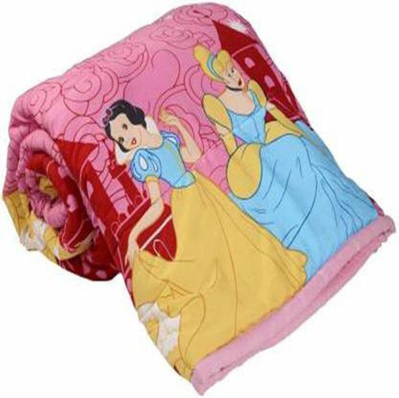 Vinayak Enterprises Cartoon Single Dohar for AC Room  (Poly Cotton, Pink)