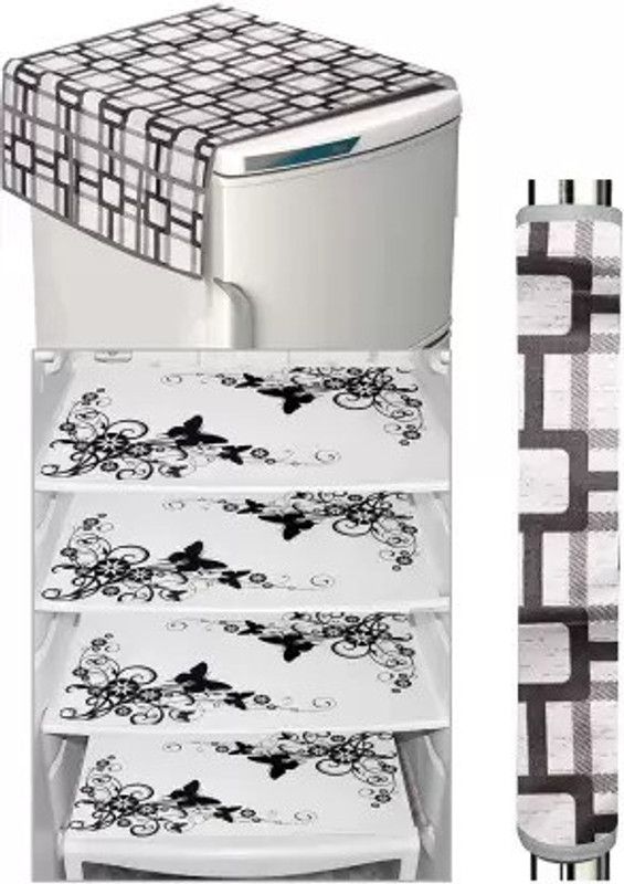 Stark Creations Refrigerator Cover  (Width: 53 cm, White)