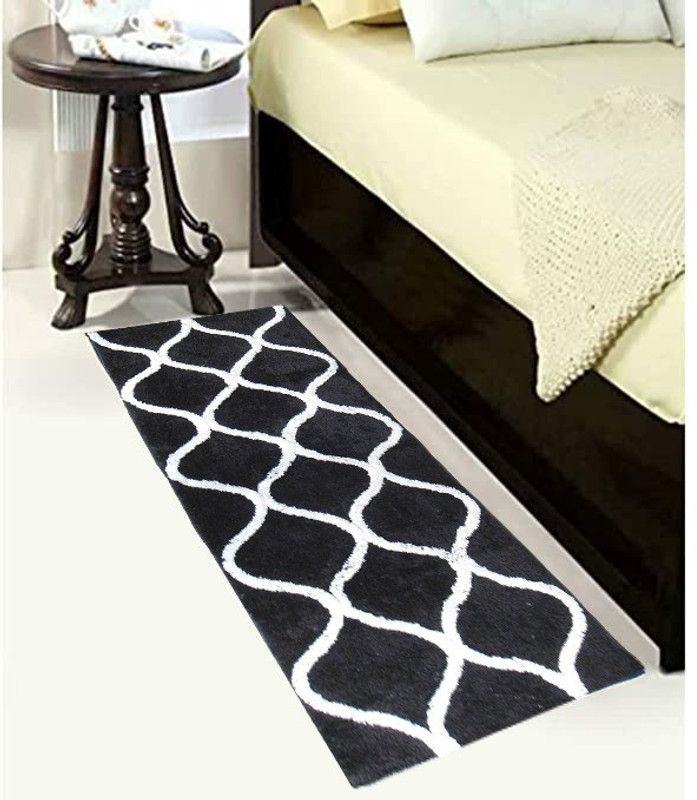 Aneeh Black Cotton Runner  (55.88 cm, X 139.7 cm, Rectangle)