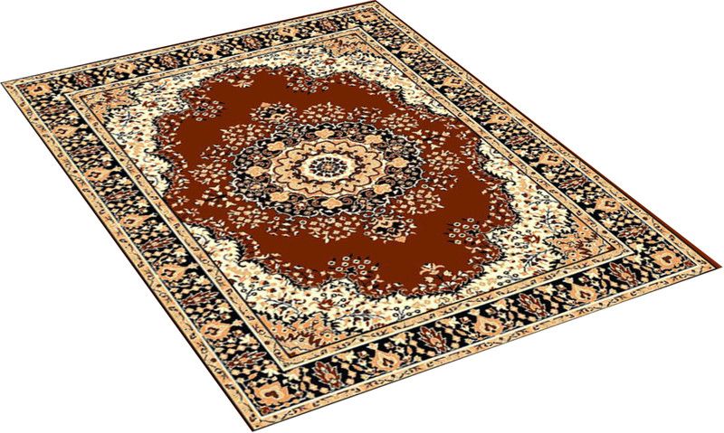 FURNISHINGLAND Brown Polyester Carpet  (110 cm, X 170 cm, Rectangle)