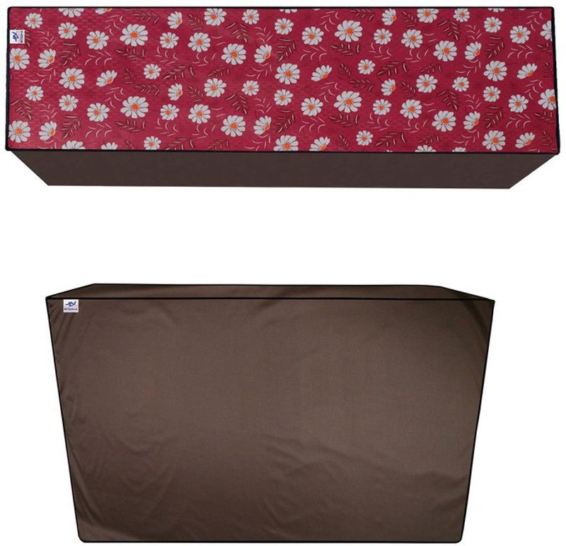 Nitasha Air Conditioner Cover  (Width: 89 cm, Pinkish purple, Almost none)
