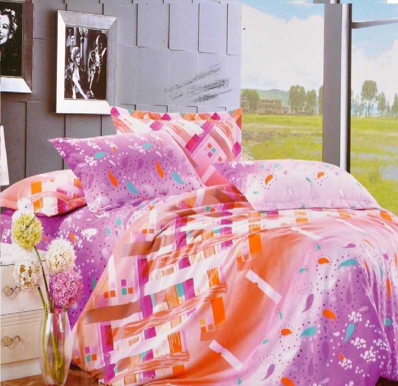 Valtellina 100 TC Polycotton Double Abstract Flat Bedsheet  (Pack of 1, Multicolor)