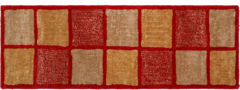 The Home Talk Red Viscose Runner  (50 cm, X 150 cm, Square)