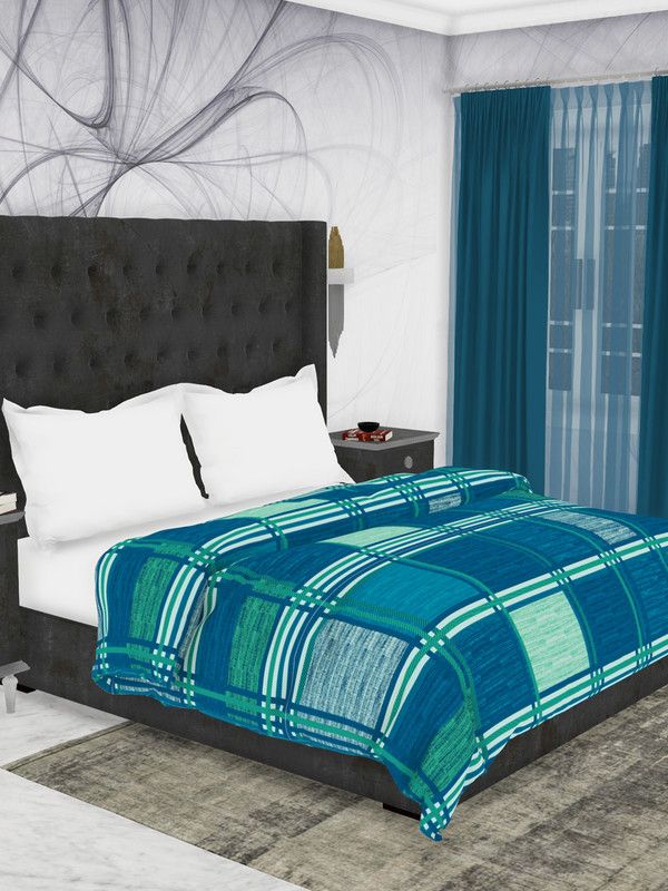 Bianca Cotton Queen Sized Bedding Set  (TURQ/MULTI)