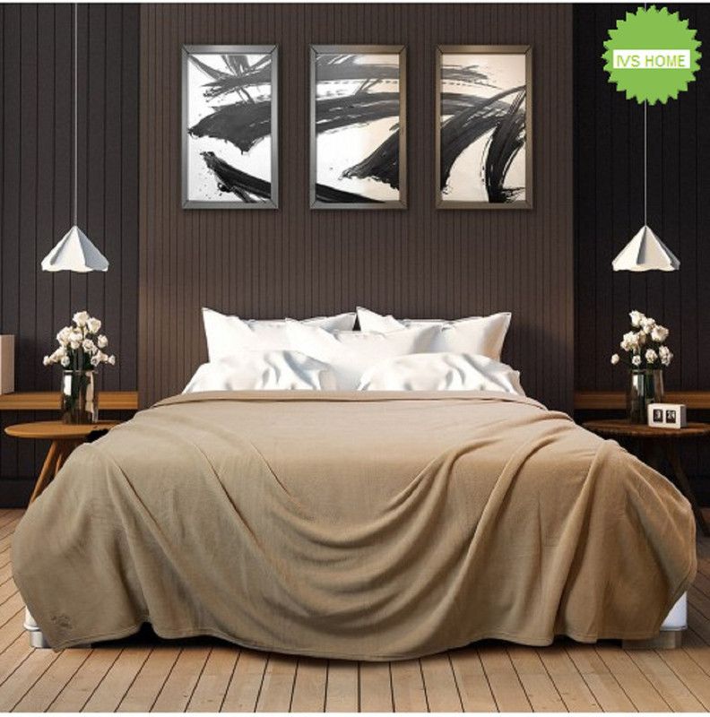 Solid Single AC Blanket  (Microfiber, Beige)