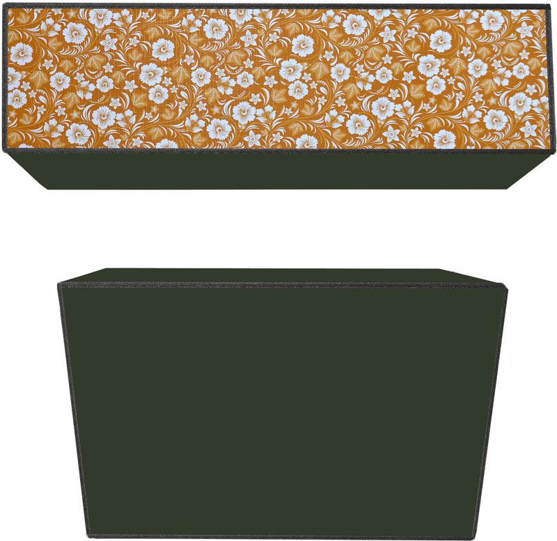 AAVYA UNIQUE FASHION Air Conditioner Cover  (Width: 116.84 cm, Yellow,White)