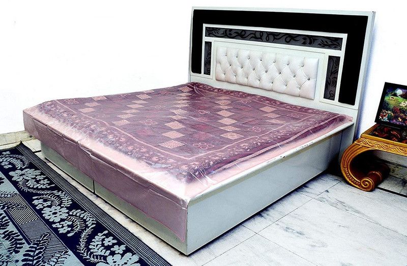 ONLINETRADERS 160 TC Polyester Double Floral Flat Bedsheet  (Pack of 1, Pink)