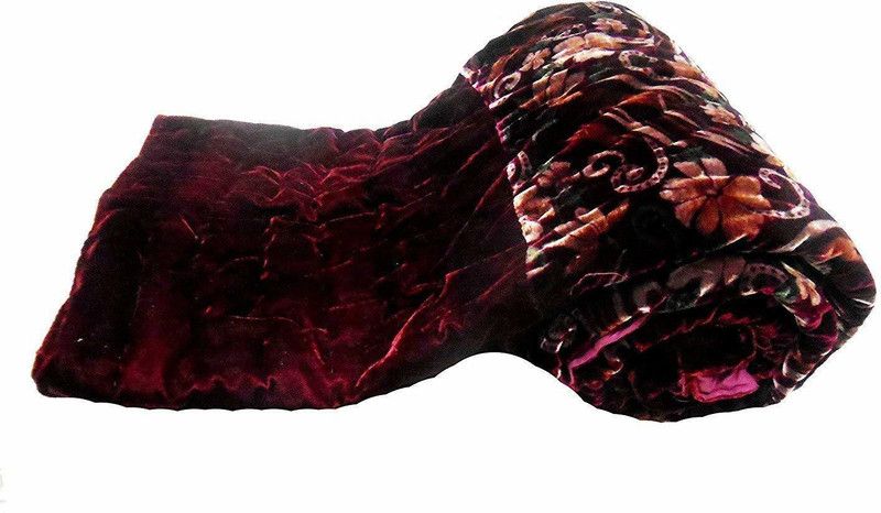 Indcrown Floral Double Comforter for Heavy Winter  (Cotton, Multicolor)