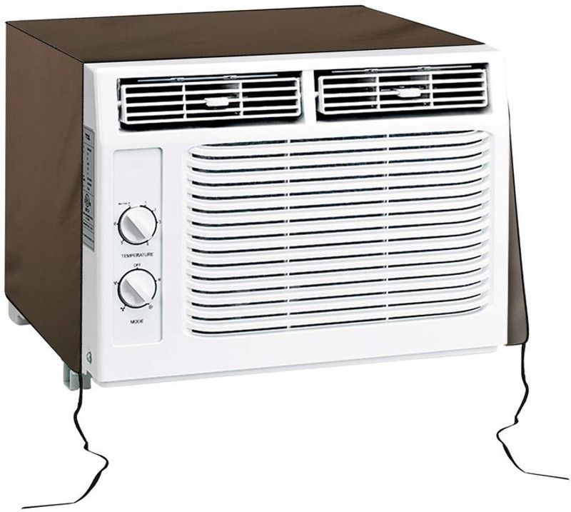 Delideal Air Conditioner Cover  (Width: 84 cm, Beige)