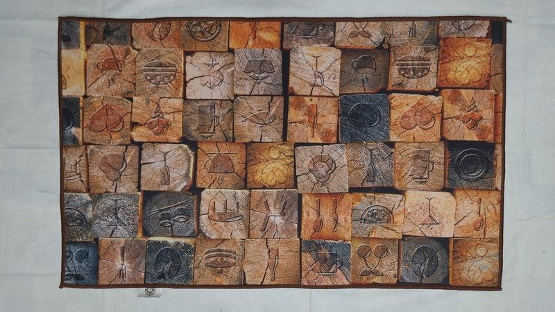 RK Overseas Polyester Door Mat  (Multicolor, Medium)