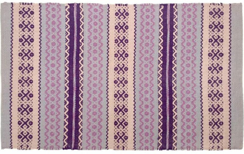 RADRUGS Lavender Cotton Dhurrie  (60 cm, X 180 cm, Rectangle)