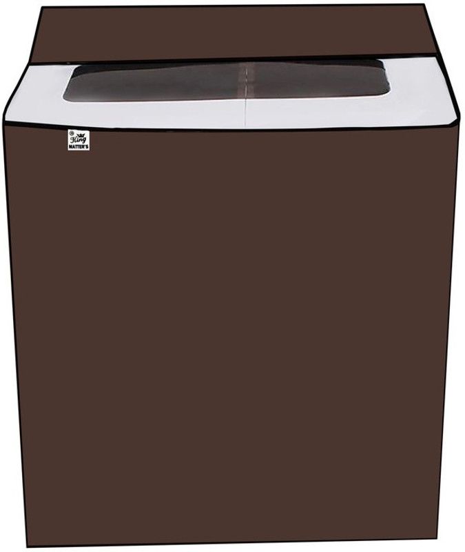 Fabrious Semi-Automatic Washing Machine Cover  (Width: 81 cm, Coffee)