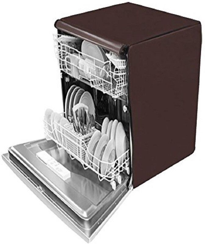 JM Homefurnishings Dishwasher Cover  (Width: 70 cm, Brown)